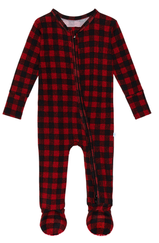 Posh Peanut Grayson Zippered Footie, Posh Peanut, All Things Holiday, Holiday Pajama, Holiday Pajamas, Posh Peanut, Posh Peanut Buffalo Check, Posh Peanut Christmas, Posh Peanut Christmas Foo