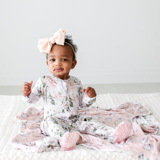 Posh Peanut Delilah Ruffled Snap Footie, Posh Peanut, Posh Peanut, Posh Peanut Delilah, Posh Peanut Delilah Ruffled Snap Footie, Posh Peanut Floral Footie, Posh Peanut Footie, Posh Peanut Foo