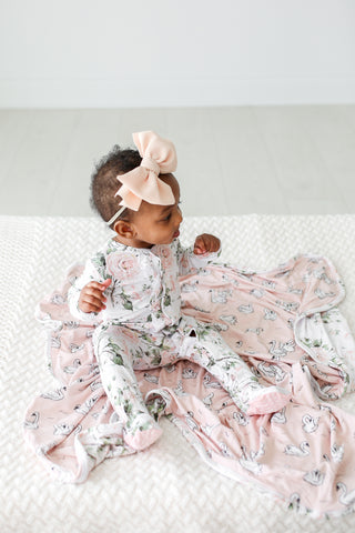 Posh Peanut Delilah Ruffled Snap Footie, Posh Peanut, Posh Peanut, Posh Peanut Delilah, Posh Peanut Delilah Ruffled Snap Footie, Posh Peanut Floral Footie, Posh Peanut Footie, Posh Peanut Foo
