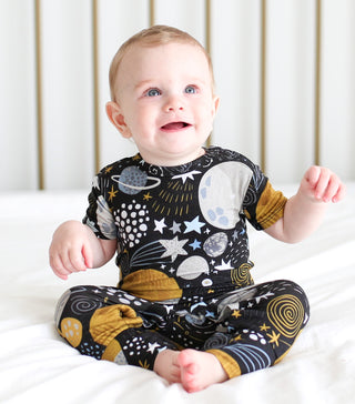 Posh Peanut Nova S/S Romper, Posh Peanut, Gender Neutral, Gender Neutral Baby Gift, Gender Neutral Unizes, Outer Space, Posh Peanut, Posh Peanut Nova, Posh Peanut Nova S/S Romper, Posh Peanut