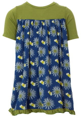 KicKee Pants Navy Cornflower and Bee Classic S/S Swing Dress, KicKee Pants, Botany, CM22, KicKee, KicKee Botany, KicKee Pants Botany, KicKee Pants Classic S/S Swing Dress, KicKee Pants Dress,