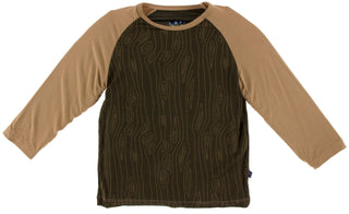 KicKee Pants Petrified Wood L/S Easy Fit Raglan Tee, KicKee Pants, Black Friday, cf-size-medium-8-10, cf-size-small-6-8, cf-type-long-sleeve-raglan-tee, cf-vendor-kickee-pants, CM22, Cyber Mo