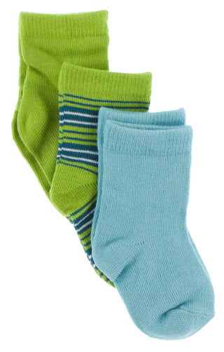 KicKee Pants Sock Set-Glacier/Cancun Stripe/Meadow, KicKee Pants, Black Friday, Cancun, Cancun Socks, CM22, Cyber Monday, Els PW 8258, End of Year, End of Year Sale, KicKee, KicKee Pants, Kic