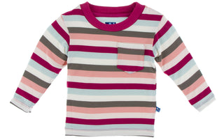 KicKee Pants Geology Stripe L/S Easy Fit Crew Neck Tee with Pocket, KicKee Pants, Black Friday, cf-size-small-6-8, cf-type-long-sleeve-tee, cf-vendor-kickee-pants, CM22, Cyber Monday, Els PW