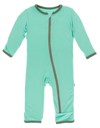 KicKee Pants Glass Hedgehog Applique Coverall with Zipper, KicKee Pants, Applique Coverall, CM22, Coverall, Coverall with Zipper, KicKee, KicKee Pants, KicKEe PAnts Applique Coverall, KicKee