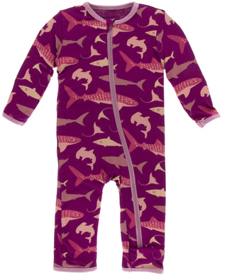 KicKee Pants Melody Sharks Coverall with Zipper, KicKee Pants, CM22, Coverall, Coverall with Zipper, KicKee, KicKee Oceanography, KicKee Pants, KicKee Pants Coverall, KicKee Pants Coverall wi