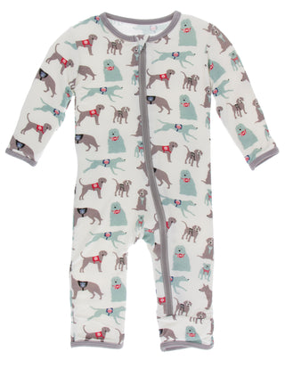 KicKee Pants Natural Canine First Responders Coverall with Zipper, KicKee Pants, CM22, Coverall, Coverall with Zipper, Coveralls, Fitted Coverall, KciKee Coverall, KicKee, KicKee Coverall, Ki