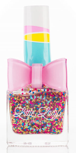 Rainbow Bubbles Glitter Scented Nail Polish, Little Lady Products, cf-type-nail-polish, cf-vendor-little-lady-products, EB Girls, Glitter Nail Polish, Kids Nail Polish, Little Lady Glitter Na
