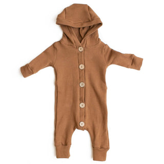 Gus + Steel Hooded Romper in Nutmeg, Gus + Steel, CM22, Gus + Steel, Gus + Steel Hooded Romper, Gus + Steel Nutmeg, Gus and Steel, Gus and Steel Hooded Romper, Gus and Steel Nutmeg, Hooded Ro