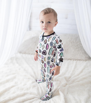 Peregrine Kidswear Crystals Footie, Peregrine Kidswear, Bamboo Footie, CM22, Els PW 5060, Footed Sleeper, Footie, Peregrine, Peregrine Footed Sleeper, Peregrine Footie, Peregrine Kidswear, Pe