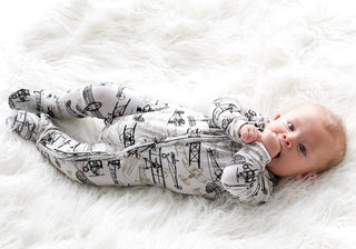 Posh Peanut Wright Flyer Zippered Footie, Posh Peanut, Baby, Cyber Monday, Footie with Zipper, Gender Neutral, Infant, Posh PEanut, Posh Peanut Airplane Footie, Posh Peanut Footie, Posh Peanu