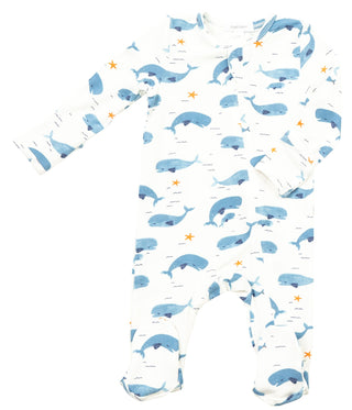 Angel Dear Whale Pod Bamboo Footie with Zipper, Angel Dear, angel Dear, Angel Dear Bamboo Footie, Angel Dear Footie with Zipper, Angel Dear Whale Pod, Angel Dear Whale Pod Bamboo Footie with