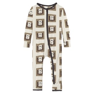 KicKee Pants Natural S'mores Coverall with Zipper, KicKee Pants, CM22, Coverall, Coverall with Zipper, KicKee, KicKee Coverall, KicKee Pants, KicKee Pants Coverall, KicKee Pants Coverall with