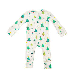 Angel Dear Happy Christmas Tree 2 Way Zipper Thermal Romper, Angel Dear, All Things Holiday, Angel Dear, Angel Dear 2 Way Zipper Romper, Angel Dear California Fair Isle, Angel Dear Christmas,