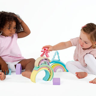 Dena Pastel Rainbow Large Stacking Toy, Dena, cf-type-toy, cf-vendor-dena, Dena, Dena Large Rainbow, Dena Large Stacking Toy, Dena Pastel Rainbow, Dena Pastel Rainbow Large Stacking Toy, Dena