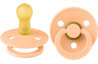 BIBS Pacifier 2 Pack - Peach Sunset, BIBS, BIBS, BIBS BPA-Free Natural Rubber Baby Pacifier, Bibs Classic Pacifier, BIBS Pacifier, BIBS Pacifier 2 Pack - Peach Sunset, BIBS Pacifier Baby Pink