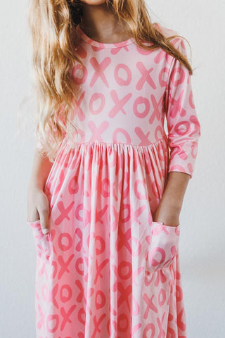 Mila & Rose XOXO Pocket Twirl Dress, Mila & Rose, Mila & Rose, Mila & Rose Pocket Twirl Dress, Mila & Rose Twirl Dress, Mila & Rose XOXO Pocket Twirl Dress, Mila and Rose, Valentines, Valenti