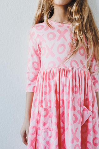 Mila & Rose XOXO Pocket Twirl Dress, Mila & Rose, Mila & Rose, Mila & Rose Pocket Twirl Dress, Mila & Rose Twirl Dress, Mila & Rose XOXO Pocket Twirl Dress, Mila and Rose, Valentines, Valenti