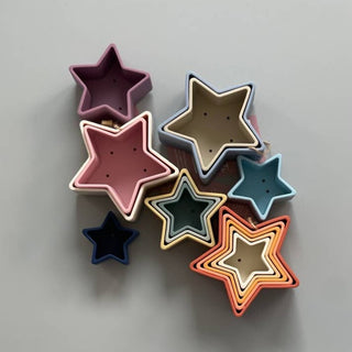 Three Hearts Star Stacker - Mauve, Three Hearts, cf-type-toy, cf-vendor-three-hearts, Stacking Toy, Star Stacking Toy, Star Teether, Teether, Teething, Teething Toy, Three Hearts, Three Heart