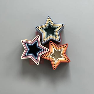 Three Hearts Star Stacker - Mauve, Three Hearts, cf-type-toy, cf-vendor-three-hearts, Stacking Toy, Star Stacking Toy, Star Teether, Teether, Teething, Teething Toy, Three Hearts, Three Heart