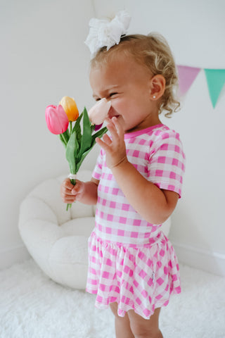 Dream Big Little Co Pinknic Gingham Dream Onesie Dress, Dream Big Little Co, cf-size-12-18-months, cf-size-3-6-months, cf-size-6-12-months, cf-type-dresses, cf-vendor-dream-big-little-co, DBL