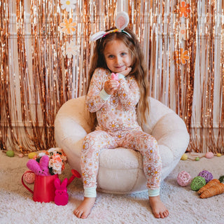 Dream Big Little Co Bunny BloomZzz L/S Dream Set, Dream Big Little Co, Bamboo Pajamas, Bunny BloomZzz, cf-size-2t, cf-size-4t, cf-size-7-8, cf-type-pajamas, cf-vendor-dream-big-little-co, DBL