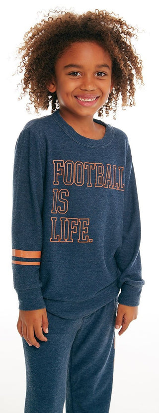 Chaser Football Life Cozy Knit Pullover, Chaser, Boys Clothing, cf-size-3, cf-type-sweatshirt, cf-vendor-chaser, Chaser, Chaser Football, Chaser Football Life Cozy Knit Pullover, Chaser Kids,