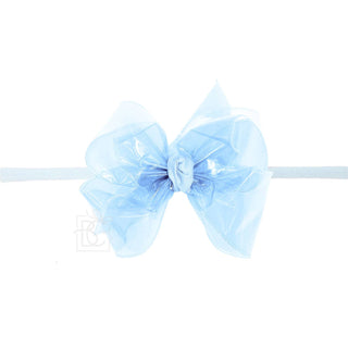 Large Waterproof Double Knot Hair Bow on Headband, Beyond Creations, Alligator Clip Hair Bow, Beyond Creations, Bow, cf-size-apple-green, cf-size-aqua, cf-size-aquamarine, cf-size-black, cf-s