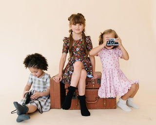 Little Stocking Co Lace Midi Sock Set (3 Pair) - Midnight, Little Stocking Co, cf-size-0-6-months, cf-size-1-5-3y, cf-size-4-6y, cf-size-6-18-months, cf-size-7-10y, cf-type-ruffle-socks, cf-v