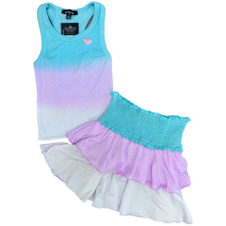 FBZ Mint Pink White Layered Skirt, Flowers By Zoe, cf-size-large-10-12, cf-size-medium-8-10, cf-size-xlarge-12-14, cf-type-skirts, cf-vendor-flowers-by-zoe, FBZ, FBZ Layered Skirt, Flowers By