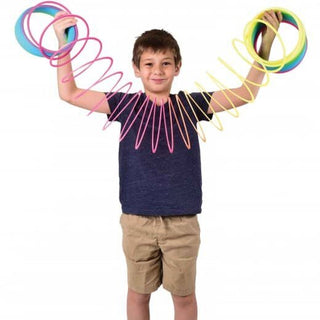 Giant Rainbow Spring, US Toy Company, EB Boy, EB Boys, EB Girls, Jumbo Slinky, Jumbo Spring, Plastic Spring, Slinky, Squishy Toy - Basically Bows & Bowties