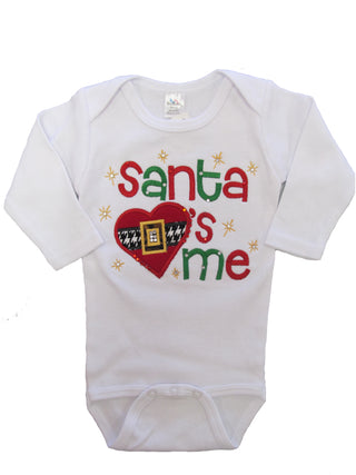 Santa Loves Me Onesie, Basically Bows & Bowties, All Things Holiday, Christmas, Christmas Clothing, Christmas Onesie, Christmas Top, Cyber Monday, First Christmas, Holiday, Holiday Clothing,