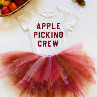 Brokedown Clothing Kid's Apple Picking Crew Tee - Off White, Brokedown Clothing, Apple Picking Crew Tee, Brokedown, Brokedown Clothing, Brokedown Clothing Apple Picking Crew Tee, Brokedown Cl