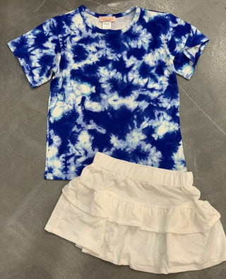 Tweenstyle by Stoopher Blue Tie Dye Tee, Tweenstyle, Blue Tie Dye Tee, cf-size-12, cf-size-14, cf-size-5, cf-size-6, cf-type-top, cf-vendor-tweenstyle, CM22, Sparkle by Stoopher, Sparkle by S