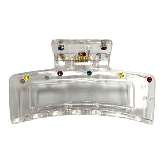 Bari Lynn Swarovski Crystal Clear Rectangle Claw Clip - 2 Colors, Bari Lynn, Bari Lynn, Bari Lynn Claw Clip, Bari Lynn Hair Clip, Bari Lynn Swarovski Crystal Frosted Rectangle Claw Clip, Claw