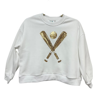 Queen of Sparkles Kids Gold Baseball Sweatshirt, Queen of Sparkles, Baseball, Baseball Sweatshirt, Baseball Tee, cf-size-l-12, cf-size-m-10, cf-size-s-7-8, cf-size-xl14, cf-size-xxl-16, cf-ty