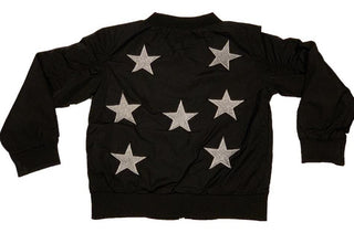 Sparkle by Stoopher Black Stars Bomber Jacket, Sparkle by Stoopher, Bomber Jacket, Els PW 5060, Jacket, Sparkle by Stoopher, Sparkle by Stoopher Black Stars Bomber Jacket, Sparkle by Stoopher