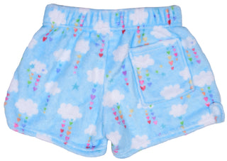 Iscream Cheerful Clouds Plush Shorts, Iscream, Cheerful Clouds Plush Shorts, Fleece Shorts, Gifts for Tween, Girls Sleep Shorts, iscream, Iscream Cheerful Clouds, Iscream Cheerful Clouds Plus
