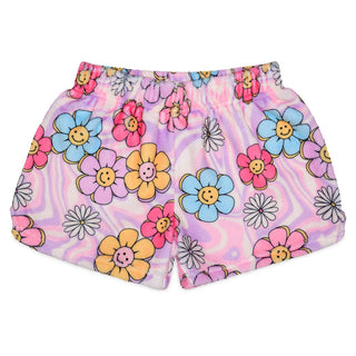 Iscream Crazy Daisies Plush Shorts, Iscream, Crazy Daisies, Fleece Shorts, Gifts for Tween, Girls Sleep Shorts, iscream, Iscream Crazy Daisies, Iscream Plush Shorts, iscream shorts, Iscream T