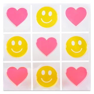 Iscream Happy Lucite Tic Tac Toe, Iscream, Board Game, Games, iScream, Iscream Game, Iscream tween, iscream-shop, Smile, Smiley, Smiley Face, Tic Tac Toe, Board Game - Basically Bows & Bowtie