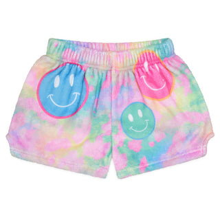Iscream Happy Tie Dye Plush Shorts, Iscream, Fleece Shorts, Gifts for Tween, Girls Sleep Shorts, Happy Tie Dye, iscream, Iscream Happy Tie Dye, Iscream Plush Shorts, iscream shorts, iscream-s