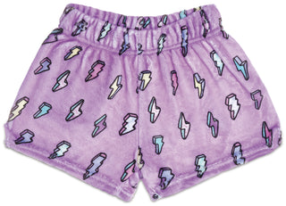 Iscream Lightning Plush Shorts, Iscream, Fleece Shorts, Gifts for Tween, Girls Sleep Shorts, iscream, Iscream Lightning, Iscream Lightning Plush Shorts, Iscream Plush Shorts, iscream shorts,