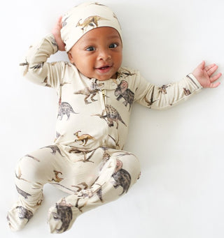 Posh Peanut Vintage Dino Zippered Footie, Posh Peanut, Baby, Cyber Monday, Dino Footie, Dinosaur Footie, Els PW 8258, End of Year, End of Year Sale, Footie with Zipper, Gender Neutral, Infant
