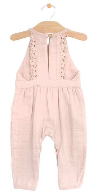 City Mouse Muslin Lace Back Romper - Peach Blossom, City Mouse, Butterflies, City Mouse, city mouse baby clothes, City Mouse Clothing, City Mouse Muslin Lace Back Romper, City Mouse Muslin Ro