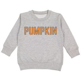 Pumpkin L/S Sweatshirt - Gray, Sweet Wink, cf-size-2t, cf-size-3t, cf-size-4t, cf-size-5-6y, cf-size-7-8y, cf-type-tee, cf-vendor-sweet-wink, Fall, Halloween, Halloween Boys, Halloween Shirt,