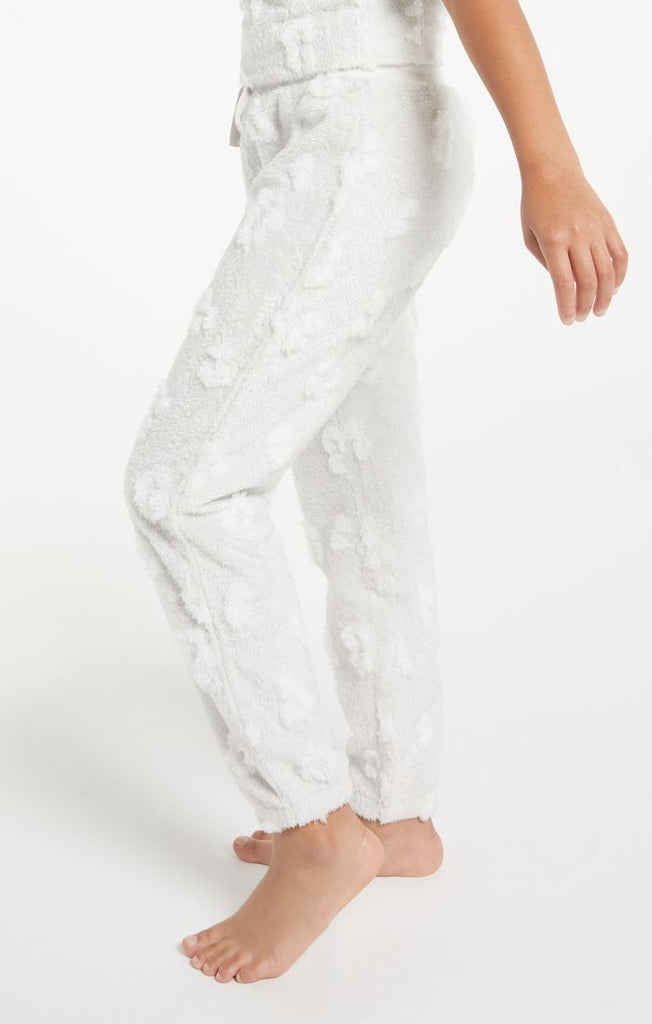Z supply chill top plush leopard jogger