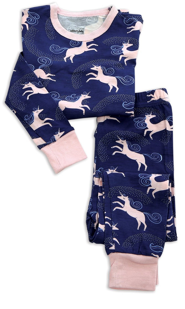 Silkberry Baby Bamboo Stardust Unicorn Printed Pajama Set