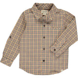 Me & Henry Atwood Woven Shirt - Navy / Gold Plaid, Me & Henry, Atwood Woven Shirt, Button Down Shirt, cf-size-18-24m, cf-size-2-3y, cf-size-4-5y, cf-size-5-6y, cf-size-6-7y, cf-size-7-8y, cf-