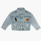 PH Play by Petite Hailey Patched Denim Jacket - Rainbow, Petite Hailey, Cactus, cf-size-10, cf-size-2, cf-size-3, cf-size-4, cf-size-5, cf-size-6, cf-size-7, cf-size-8, cf-size-9, cf-type-coa
