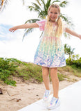 Lola and The Boys Sequin Ombre Dress, Lola & the Boys, Dress, Dresses, Dresses for Girls, ice cream, little girl dress, Little Girls Dresses, Lola & The Boys, Lola and the Boys Dress, Party D
